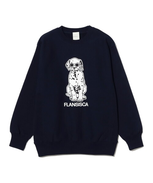 fLAnsisCA（フランシスカ）の「fLAnsisCA / Print Crewneck Sweat 25AW（スウェット・メンズ・ライトグレー/ネイビー・S/M/L/XL）」の5枚目の写真