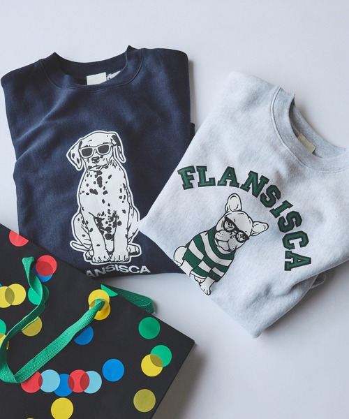 fLAnsisCA（フランシスカ）の「fLAnsisCA / Print Crewneck Sweat 25AW（スウェット・メンズ・ライトグレー/ネイビー・S/M/L/XL）」の3枚目の写真
