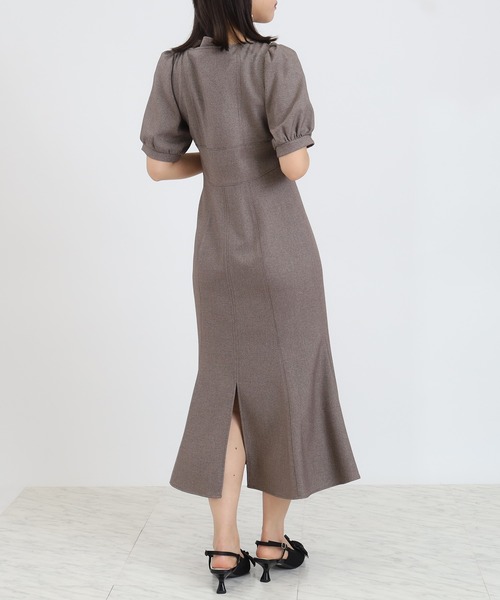 ASTORIA ODIER（アストリアオディール）の「フロントジップマーメイドワンピース（ワンピース・レディース・ブラック/ネイビー/ブラウン・SMALL/MEDIUM）」の14枚目の写真