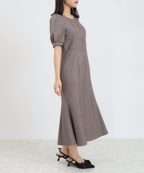 ASTORIA ODIER（アストリアオディール）の「フロントジップマーメイドワンピース（ワンピース・レディース・ブラック/ネイビー/ブラウン・SMALL/MEDIUM）」の15枚目の写真