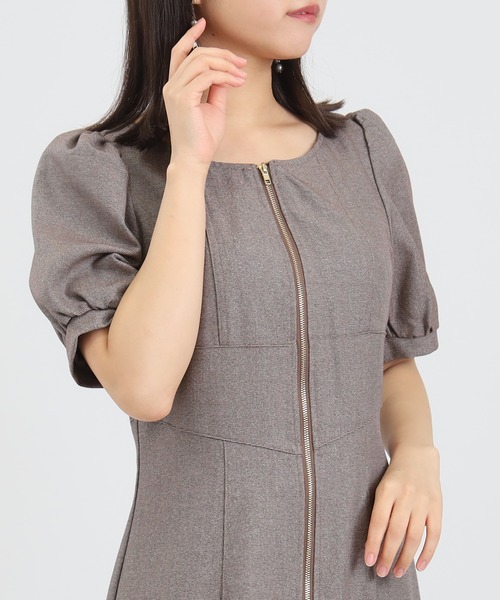 ASTORIA ODIER（アストリアオディール）の「フロントジップマーメイドワンピース（ワンピース・レディース・ブラック/ネイビー/ブラウン・SMALL/MEDIUM）」の17枚目の写真