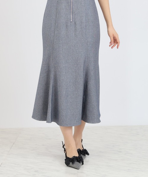 ASTORIA ODIER（アストリアオディール）の「フロントジップマーメイドワンピース（ワンピース・レディース・ブラック/ネイビー/ブラウン・SMALL/MEDIUM）」の11枚目の写真