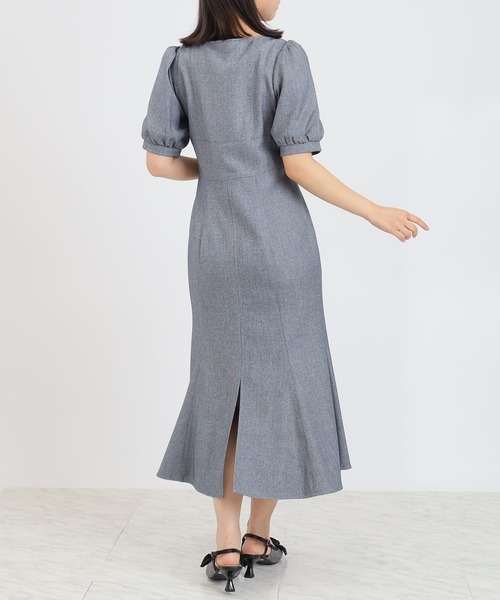 ASTORIA ODIER（アストリアオディール）の「フロントジップマーメイドワンピース（ワンピース・レディース・ブラック/ネイビー/ブラウン・SMALL/MEDIUM）」の6枚目の写真