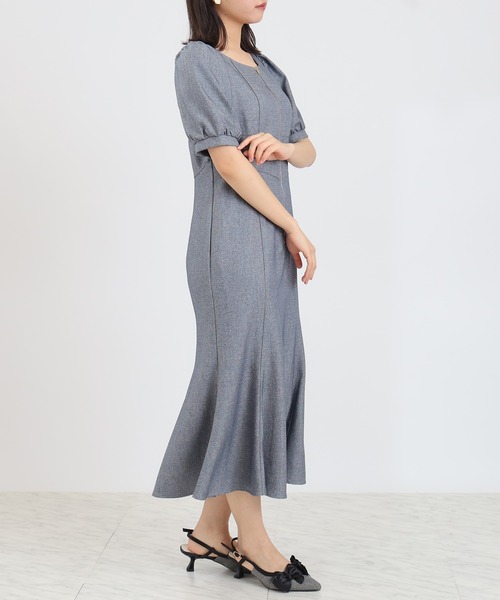 ASTORIA ODIER（アストリアオディール）の「フロントジップマーメイドワンピース（ワンピース・レディース・ブラック/ネイビー/ブラウン・SMALL/MEDIUM）」の7枚目の写真