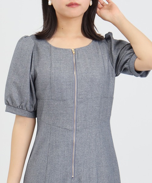 ASTORIA ODIER（アストリアオディール）の「フロントジップマーメイドワンピース（ワンピース・レディース・ブラック/ネイビー/ブラウン・SMALL/MEDIUM）」の8枚目の写真