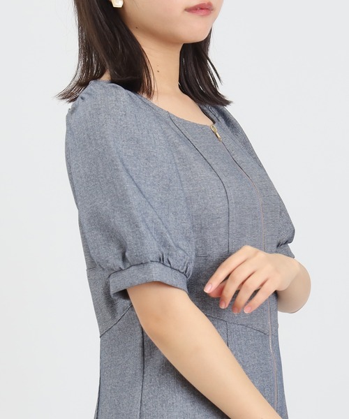 ASTORIA ODIER（アストリアオディール）の「フロントジップマーメイドワンピース（ワンピース・レディース・ブラック/ネイビー/ブラウン・SMALL/MEDIUM）」の10枚目の写真