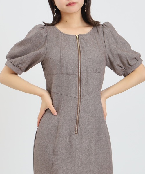 ASTORIA ODIER（アストリアオディール）の「フロントジップマーメイドワンピース（ワンピース・レディース・ブラック/ネイビー/ブラウン・SMALL/MEDIUM）」の16枚目の写真