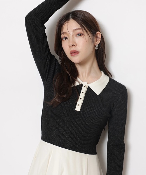 Rirandture（リランドチュール）の「長袖ポロカラードッキング