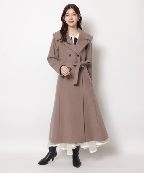 長袖ポロカラードッキングワンピース（ワンピース）｜Rirandture（リ