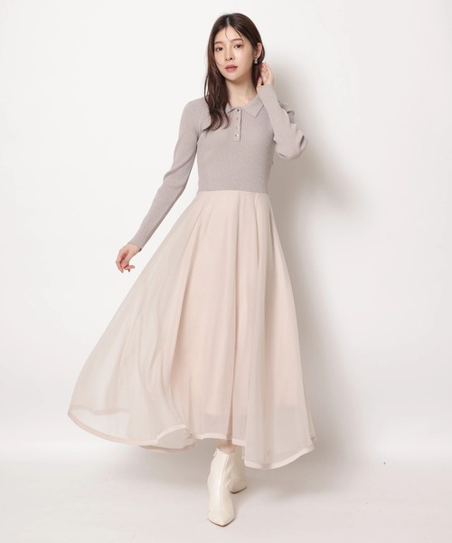 Rirandture（リランドチュール）の「長袖ポロカラードッキング