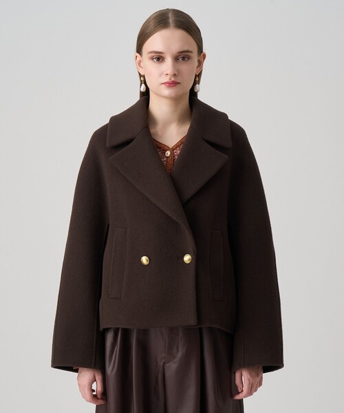 シャギーリバーショートコート（テーラードジャケット）｜ANAYI