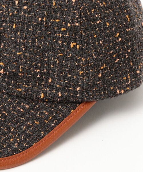 BEAMS(ビームス)の「ツイード キャップ(ハット・メンズ・ブラック/ブラウン・ONE SIZE)」の6枚目の写真
