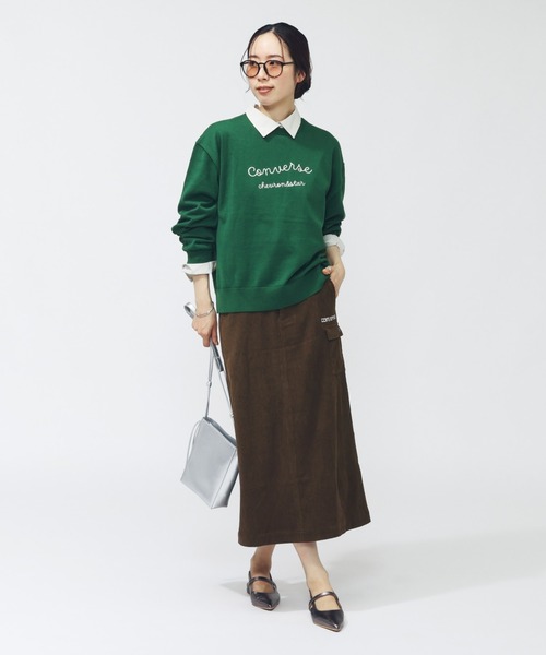 CONVERSE(コンバース)の「コンバース AP コーデュロイカーゴスカート(スカート・レディース・ボルドー/ブラック/ブラウン・L/S/M)」の2枚目の写真