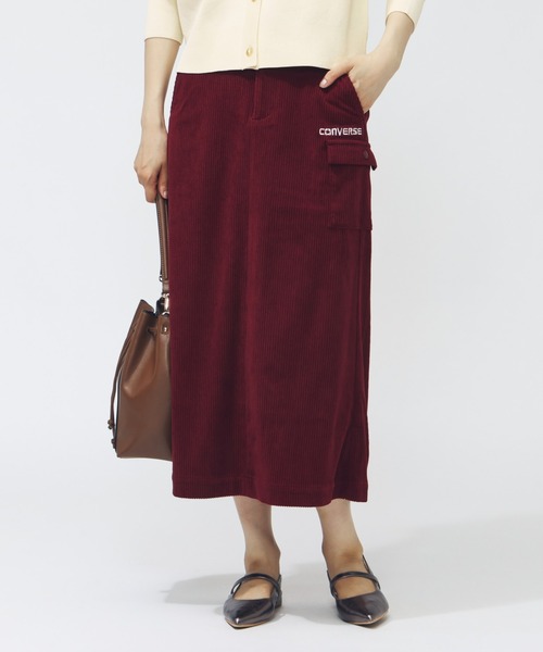 CONVERSE(コンバース)の「コンバース AP コーデュロイカーゴスカート(スカート・レディース・ボルドー/ブラック/ブラウン・L/S/M)」の10枚目の写真