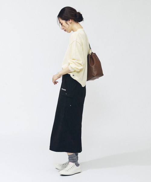 CONVERSE(コンバース)の「コンバース AP コーデュロイカーゴスカート(スカート・レディース・ボルドー/ブラック/ブラウン・L/S/M)」の18枚目の写真