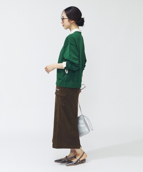 CONVERSE(コンバース)の「コンバース AP コーデュロイカーゴスカート(スカート・レディース・ボルドー/ブラック/ブラウン・L/S/M)」の12枚目の写真