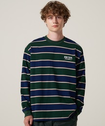 EBTEK ボーダー 長袖 Tシャツ