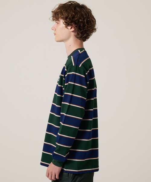 Eddie Bauer(エディーバウアー)の「EBTEK ボーダー 長袖 Tシャツ(Tシャツ/カットソー・メンズ・ブラック系/オレンジ系/グリーン系・M/XL/L)」の12枚目の写真
