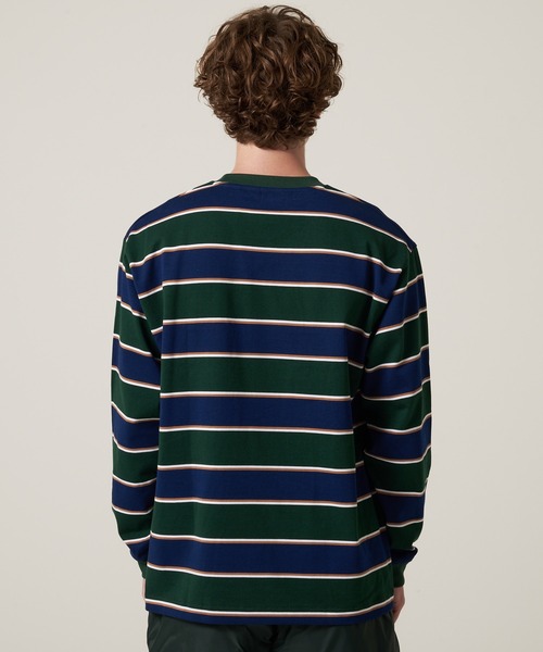 Eddie Bauer(エディーバウアー)の「EBTEK ボーダー 長袖 Tシャツ(Tシャツ/カットソー・メンズ・ブラック系/オレンジ系/グリーン系・M/XL/L)」の13枚目の写真