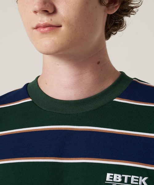 Eddie Bauer(エディーバウアー)の「EBTEK ボーダー 長袖 Tシャツ(Tシャツ/カットソー・メンズ・ブラック系/オレンジ系/グリーン系・M/XL/L)」の14枚目の写真
