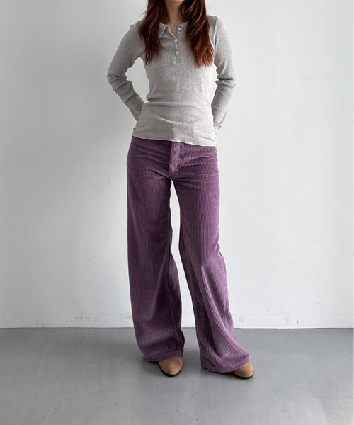 BASERANGE（ベースレンジ）の「Baserange Dual long sleeve tee（ニット/セーター・レディース・グレー・MEDIUM/SMALL/X-SMALL）」の5枚目の写真