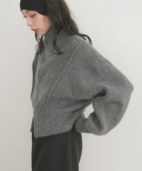 アルカ アルパカタッチダブルジッププルオーバ－（ニット/セーター）｜LIAN