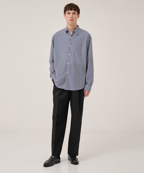 KANEMASA PHIL.】別注 46G Modest Stripe Shirt（シャツ/ブラウス
