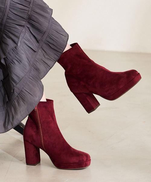 ORiental TRaffic(オリエンタルトラフィック)の「【 厚底 】 プラットフォーム ヒール ショートブーツ /51410(ブーツ・レディース・ブラック/ブラウン/レッド・S/M/L/LL)」の3枚目の写真