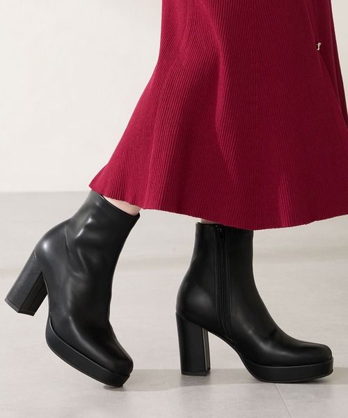 ORiental TRaffic(オリエンタルトラフィック)の「【 厚底 】 プラットフォーム ヒール ショートブーツ /51410(ブーツ・レディース・ブラック/ブラウン/レッド・S/M/L/LL)」の7枚目の写真