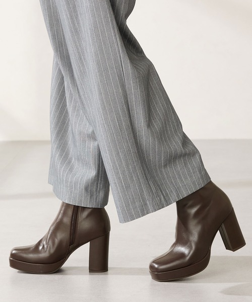 ORiental TRaffic(オリエンタルトラフィック)の「【 厚底 】 プラットフォーム ヒール ショートブーツ /51410(ブーツ・レディース・ブラック/ブラウン/レッド・S/M/L/LL)」の16枚目の写真