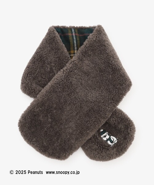 Afternoon Tea（アフタヌーンティー）の「リバーシブルティペット/PEANUTS/Afternoon Tea Original Tartans（マフラー・レディース・グリーン・ONE SIZE）」の4枚目の写真