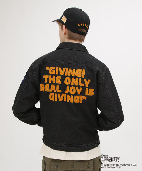 AVIREX(アヴィレックス)の「《AVIREX × PEANUTS》WORK JACKET / ワークジャケット / ピーナッツ / アヴィレックス(デニムジャケット・メンズ・ブラウン/ブラック/レッド・LARGE/MEDIUM/XX-LARGE/X-LARGE)」の5枚目の写真