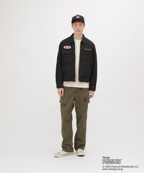 AVIREX(アヴィレックス)の「《AVIREX × PEANUTS》WORK JACKET / ワークジャケット / ピーナッツ / アヴィレックス(デニムジャケット・メンズ・ブラウン/ブラック/レッド・LARGE/MEDIUM/XX-LARGE/X-LARGE)」の6枚目の写真