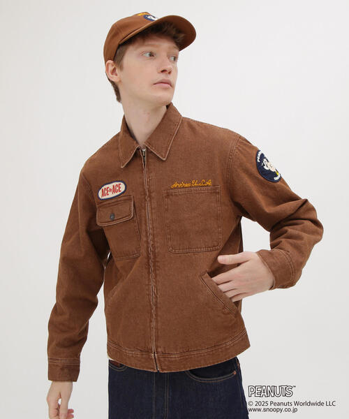 AVIREX(アヴィレックス)の「《AVIREX × PEANUTS》WORK JACKET / ワークジャケット / ピーナッツ / アヴィレックス(デニムジャケット・メンズ・ブラウン/ブラック/レッド・LARGE/MEDIUM/XX-LARGE/X-LARGE)」の14枚目の写真