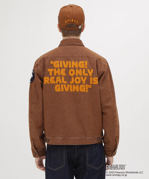 AVIREX(アヴィレックス)の「《AVIREX × PEANUTS》WORK JACKET / ワークジャケット / ピーナッツ / アヴィレックス(デニムジャケット・メンズ・ブラウン/ブラック/レッド・LARGE/MEDIUM/XX-LARGE/X-LARGE)」の18枚目の写真