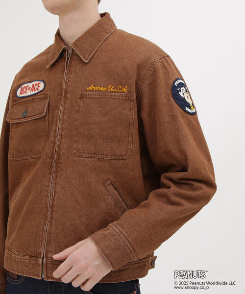 AVIREX(アヴィレックス)の「《AVIREX × PEANUTS》WORK JACKET / ワークジャケット / ピーナッツ / アヴィレックス(デニムジャケット・メンズ・ブラウン/ブラック/レッド・LARGE/MEDIUM/XX-LARGE/X-LARGE)」の20枚目の写真