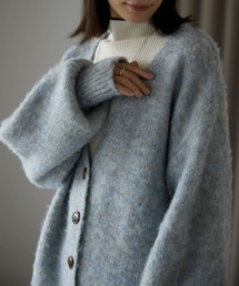 pocket（ポケット）の「ミックスカラーVネックカーディガン（ニット/セーター）」