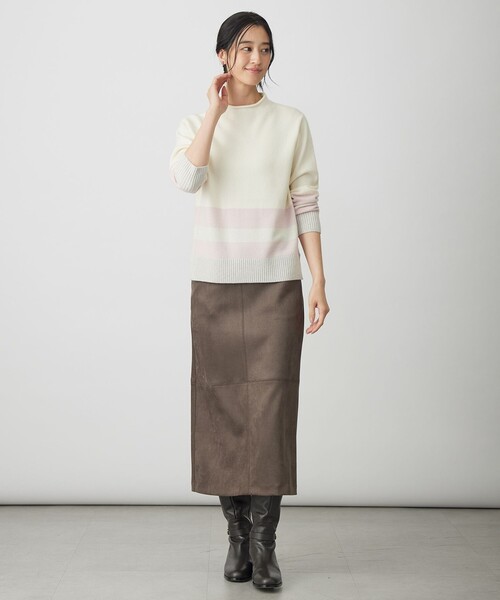 J.PRESS(ジェイプレス)の「CAT ブロッキング ニット(ニット/セーター・レディース・シルバー系1/サックスブルー系1/イエロー系1/ピンク系1・LARGE/MEDIUM)」の12枚目の写真
