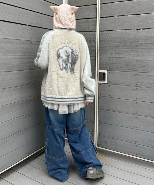 Candy Stripper(キャンディストリッパー)の「9 POCKETS LAYERED DENIM パンツ(デニムパンツ・レディース・ブラック/インディゴブルー・FREE)」の17枚目の写真