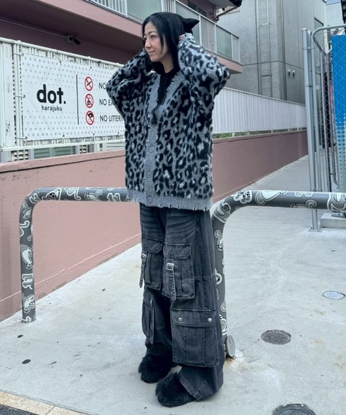 Candy Stripper(キャンディストリッパー)の「9 POCKETS LAYERED DENIM パンツ(デニムパンツ・レディース・ブラック/インディゴブルー・FREE)」の8枚目の写真