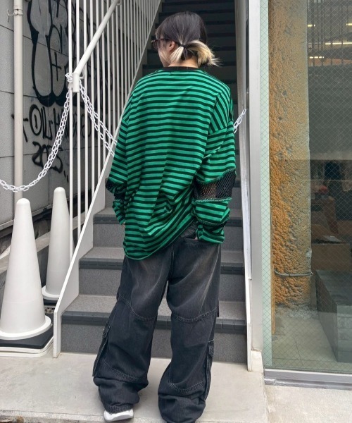 Candy Stripper(キャンディストリッパー)の「9 POCKETS LAYERED DENIM パンツ(デニムパンツ・レディース・ブラック/インディゴブルー・FREE)」の12枚目の写真