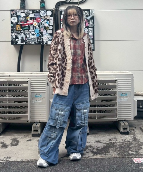 Candy Stripper(キャンディストリッパー)の「9 POCKETS LAYERED DENIM パンツ(デニムパンツ・レディース・ブラック/インディゴブルー・FREE)」の20枚目の写真