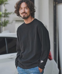 mlt5439-10oz heavy weight long sleeve cut&sewn with heart patch ロングスリーブカットソー(1M25F330)