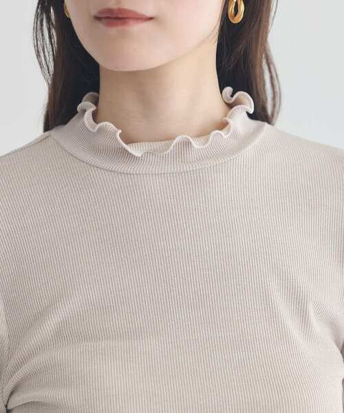 earth music&ecology(アースミュージックアンドエコロジー)の「ラメテレコハイネックプルオーバー(Tシャツ/カットソー・レディース・アイボリー/グレー/ブラック/ベージュ・S/M)」の16枚目の写真