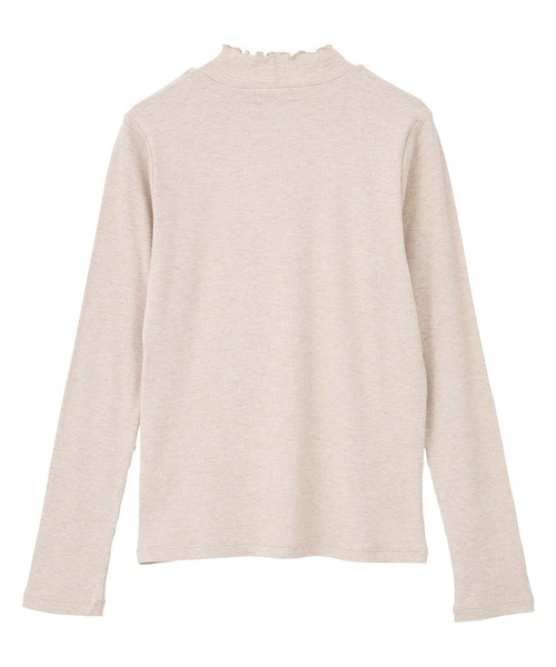 earth music&ecology(アースミュージックアンドエコロジー)の「ラメテレコハイネックプルオーバー(Tシャツ/カットソー・レディース・アイボリー/グレー/ブラック/ベージュ・S/M)」の6枚目の写真