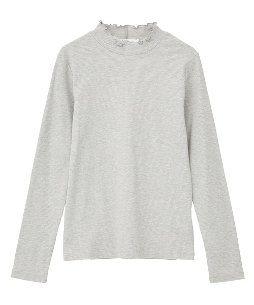 earth music&ecology(アースミュージックアンドエコロジー)の「ラメテレコハイネックプルオーバー(Tシャツ/カットソー・レディース・アイボリー/グレー/ブラック/ベージュ・S/M)」の12枚目の写真