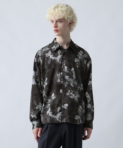フラワージャガードシャツLS(HARE)（シャツ/ブラウス）｜HARE（ハレ