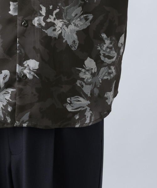 HARE（ハレ）の「フラワージャガードシャツLS(HARE)（シャツ/ブラウス・メンズ・ブラック/ホワイト/グリーン・FREE）」の13枚目の写真