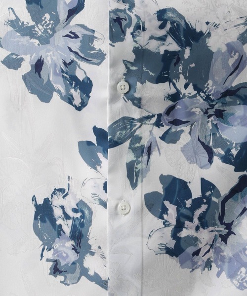 HARE（ハレ）の「フラワージャガードシャツLS(HARE)（シャツ/ブラウス・メンズ・ブラック/ホワイト/グリーン・FREE）」の18枚目の写真