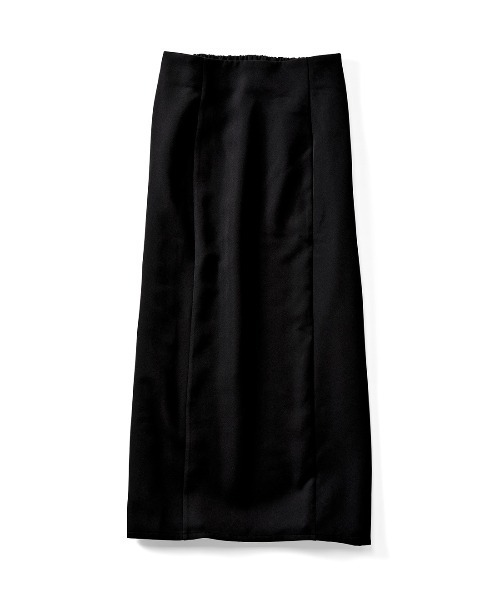 IEDIT(イディット)の「IEDIT オンオフ活躍!大人のスマート見えIラインスカート(スカート・レディース・ブラック/ライトベージュ/チャコールグレー・M/L/3L/LL)」の2枚目の写真